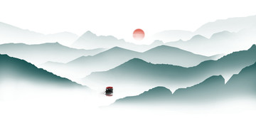 水墨山水畫