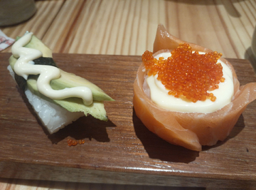寿司牛油果鱼生美食图片