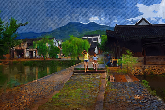 鄉(xiāng)村油畫