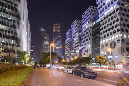 光华路夜景