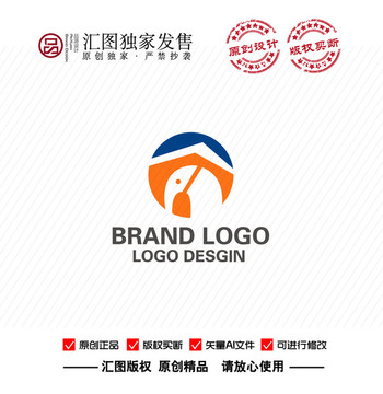 原创大象教育装饰LOGO