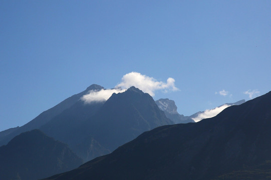 蓝天 白云 高山 森林