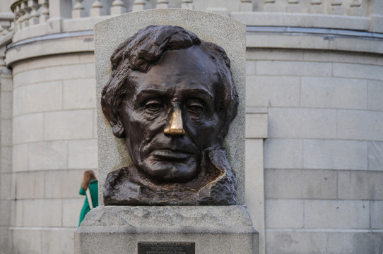 美国总统林肯雕像