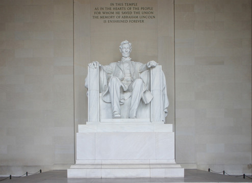 美国总统林肯塑像