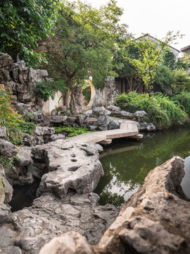 苏州艺圃的太湖石