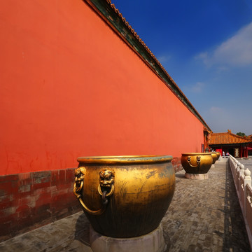 北京故宫 铜缸