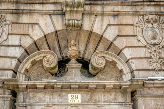 欧式建筑大门 石材装饰案例