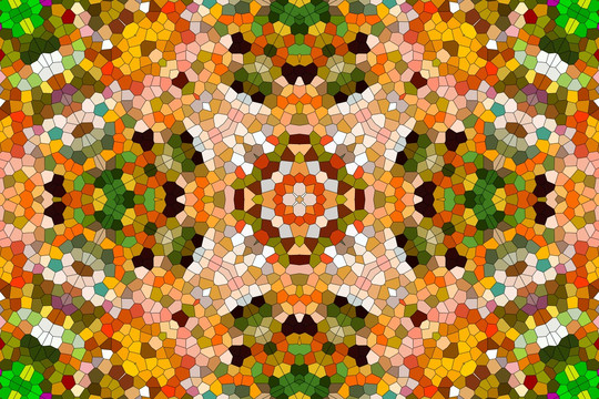 染色玻璃拼花圖案