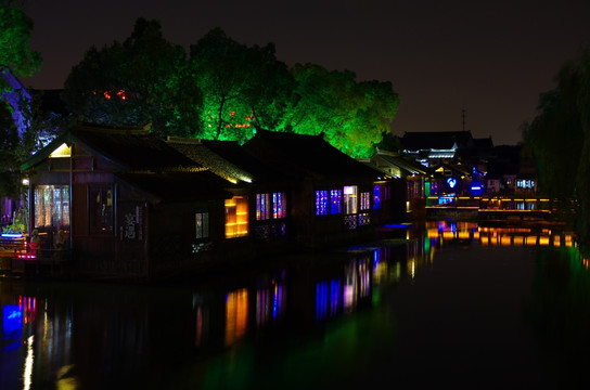 同里古镇这夜景