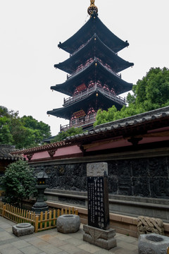 苏州 寒山寺 普明塔