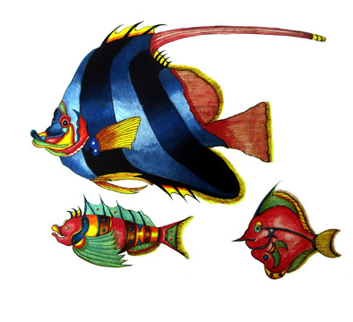 插畫(huà)魚(yú)素材