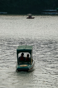 惠州西湖的游船