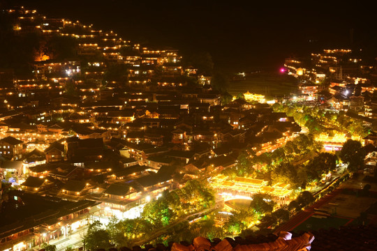 西江千户苗寨夜景