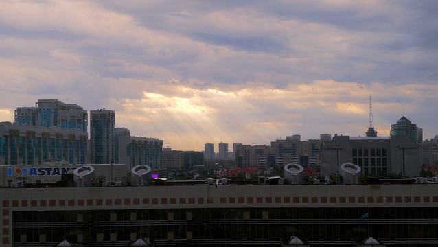 阿斯塔纳 街景 城市 风光 地