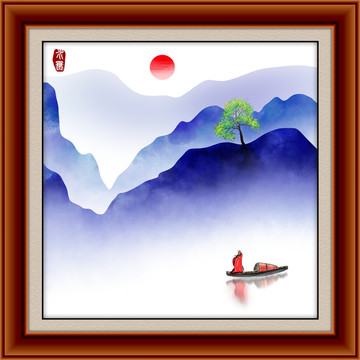 水墨山水畫