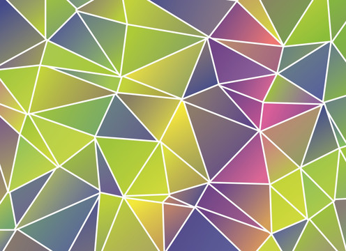 彩色三角形格子花纹背景