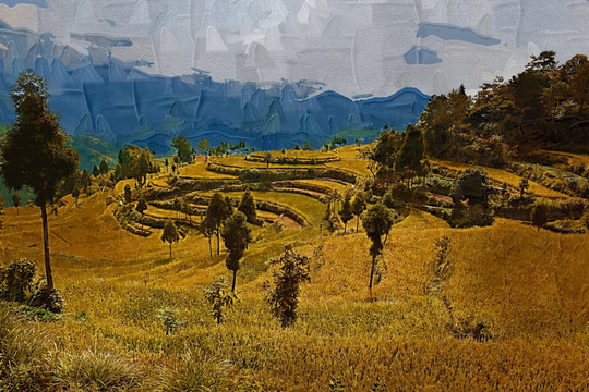 鄉(xiāng)村油畫