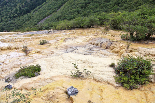 黄龙风景区 地表钙华景观