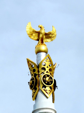 哈萨克 国徽 纪念碑 哈萨克斯