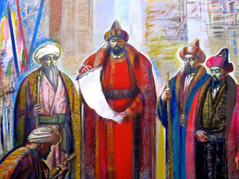 點(diǎn)兵 巡視 出兵 進(jìn)攻 可汗