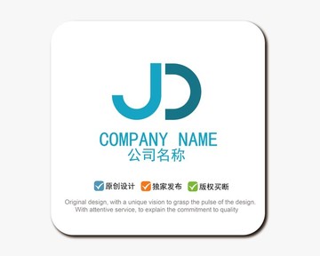 JD字母LOGO標(biāo)志