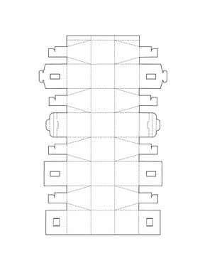 特殊盒形展开冲模线 异形