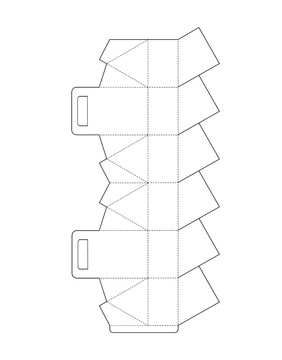 特殊盒形展开冲模线 异形242