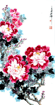 原創(chuàng)寫意牡丹