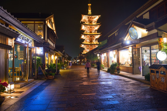 拈花小镇夜景