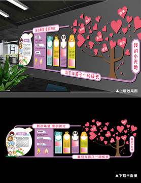 創(chuàng)意卡通企業(yè)文化墻