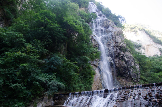 瀑布 秦岭 太白山 冰川遗迹