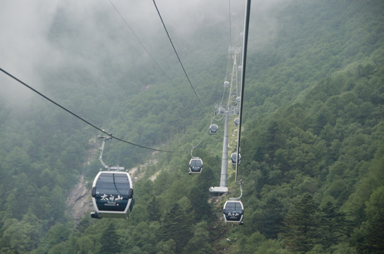 秦岭 太白山 缆车