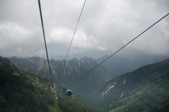 观光缆车 秦岭 太白山