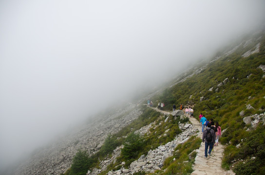 登山 秦岭 太白山 冰川遗迹