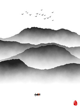 水墨山川