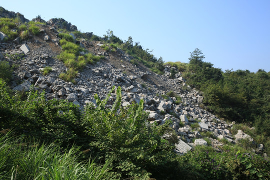 矿山废渣 废石 堆放