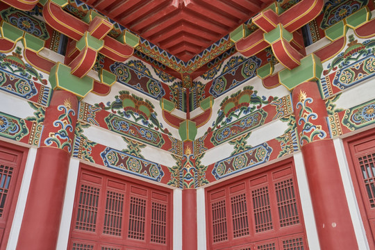 寺庙建筑结构 彩绘