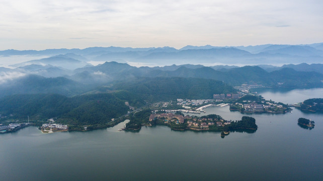 千岛湖航拍俯瞰