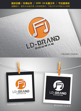F字母logo 音樂logo