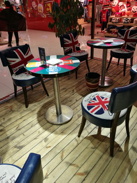椅子 英国国旗椅子