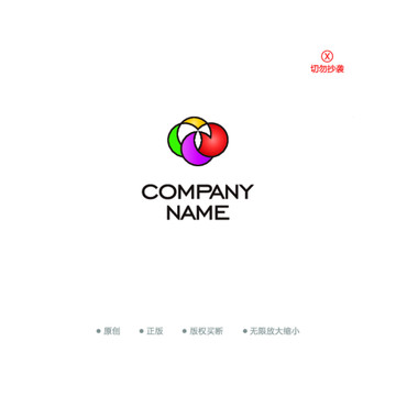 M字母卡通多彩logo