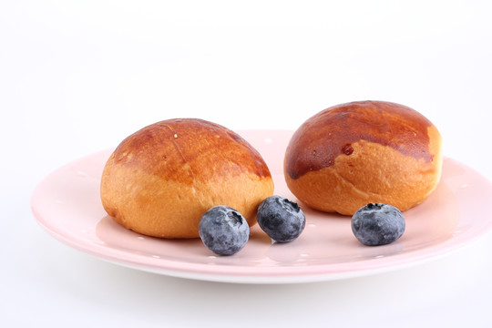 蓝莓 面包 早餐