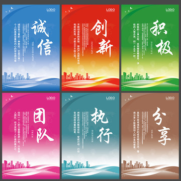 誠信創(chuàng)新積極團(tuán)隊(duì)執(zhí)行分享展板