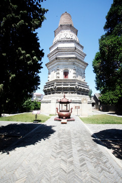 白塔寺 古庙 天津蓟县 建筑