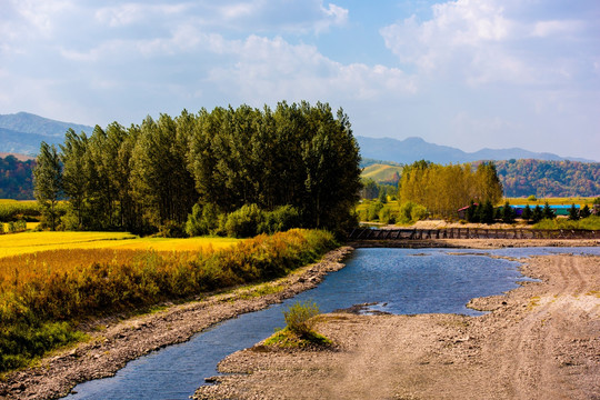 远山 田野