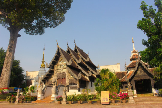 清迈大塔寺 泰式寺庙