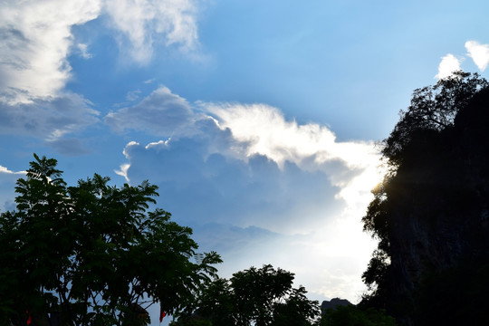 清远风景 天空