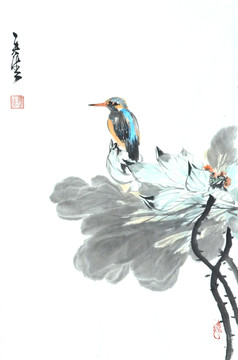 原創(chuàng)寫意荷花