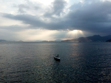 海上日暮