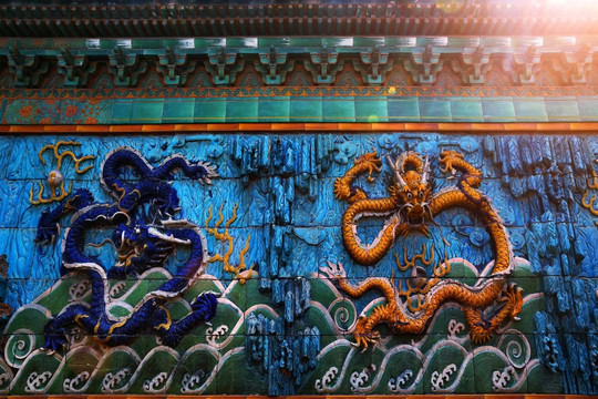 北京 故宫 龙雕